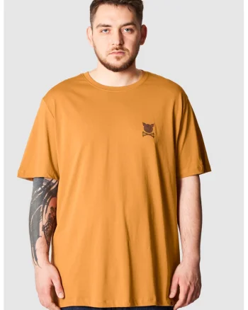 Tricou lejer cu logo, Portocaliu stins