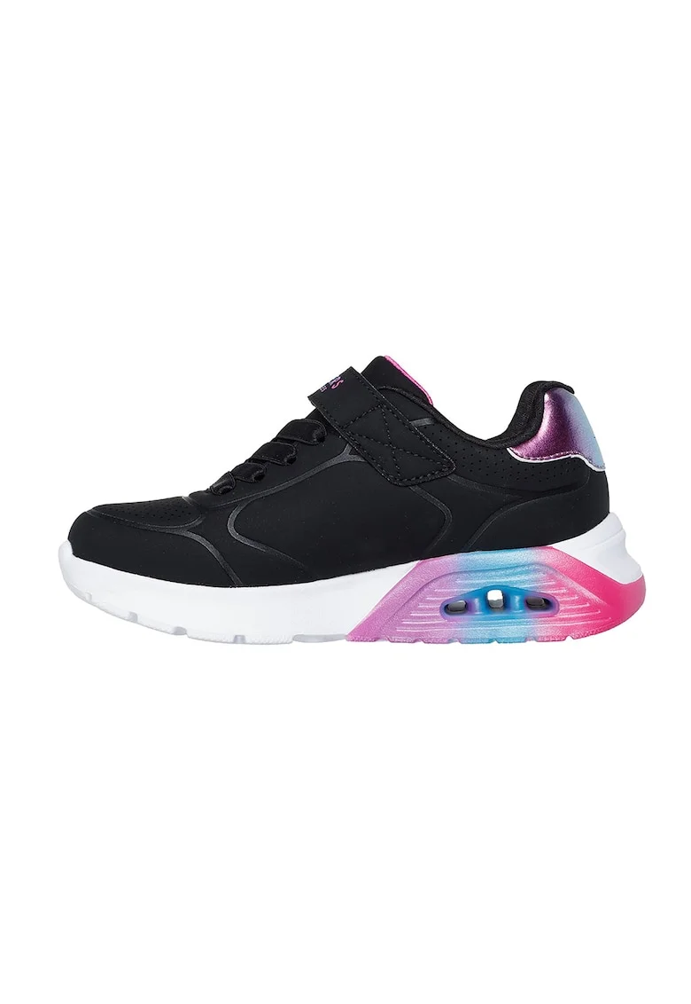 Pantofi sport de piele ecologica cu velcro Uno Lite 2.0 Vivid, Negru