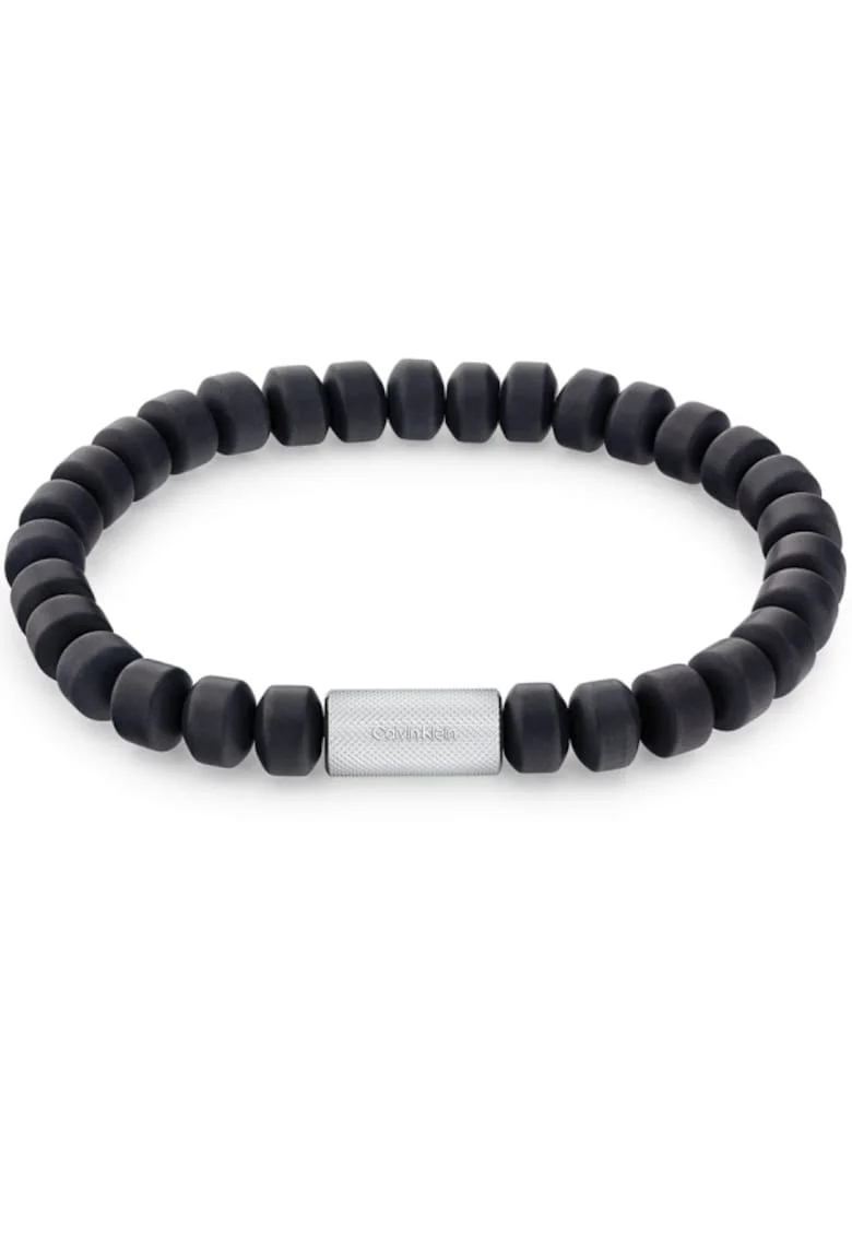 Bratara  Men’s Collection Onyx beads 35000205, Argintiu, Negru