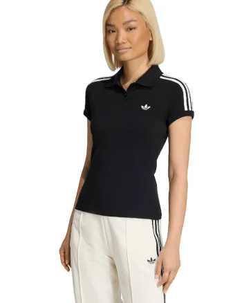 Tricou polo slim fit, Negru
