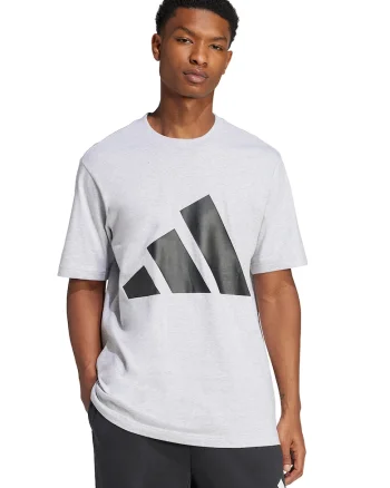 Tricou cu decolteu la baza gatului si imprimeu logo, Negru/Alb murdar