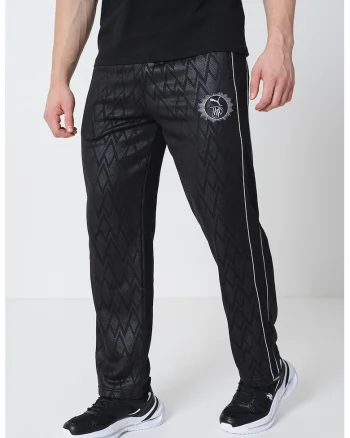 Pantaloni de trening regular fit cu logo, Negru