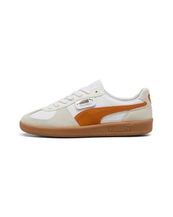 Pantofi sport din piele intoarsa Palermo, Alb/Portocaliu/Maro nisip