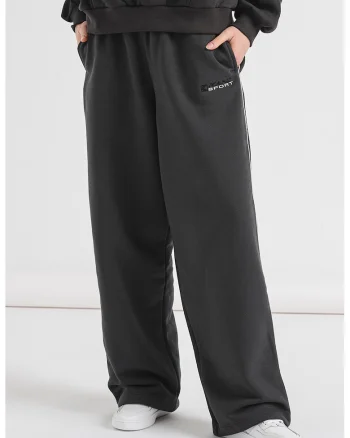 Pantaloni de trening relaxed fit cu buzunare, Gri