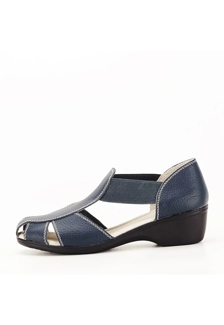 Sandale bleumarin din piele naturala Calypso 127 5821, Bleumarin
