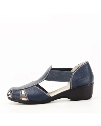 Sandale bleumarin din piele naturala Calypso 127 5821, Bleumarin