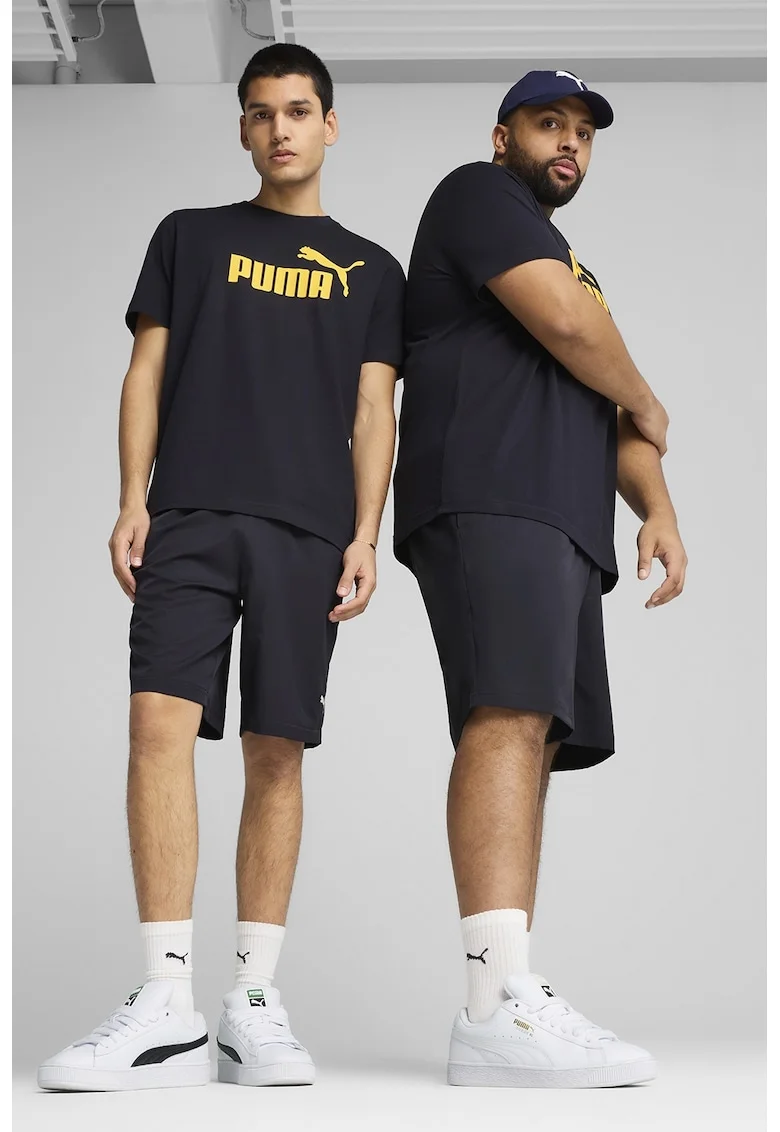 Pantaloni scurti cu talie elastica si buzunare laterale, Albastru ultramarin