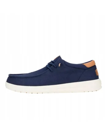 Mocasini  Paul Canvas navy blazer - 39850, Albastru
