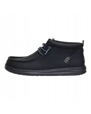 Mocasini Barbati Piele Ecologica, Spuma EVA, Wally Grip Classic, Negru, Negru