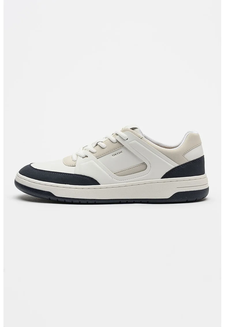 Pantofi sport Sedral Court din piele, Alb/Bleumarin