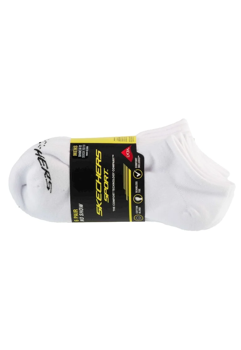 Set sosete,  6pk Men Mn Cotton Nshw Socks S117809-WHT, Alb, 41-46, 6 buc