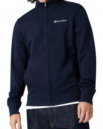 Bluza de trening cu detaliu logo brodat, Bleumarin