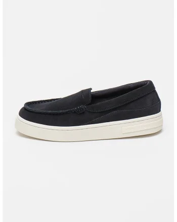 Pantofi loafer de piele intoarsa, Albastru ultramarin