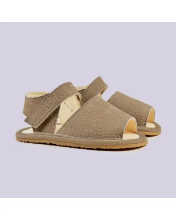 Sandale Barefoot din piele naturala, Zadeis, Maro, Maro