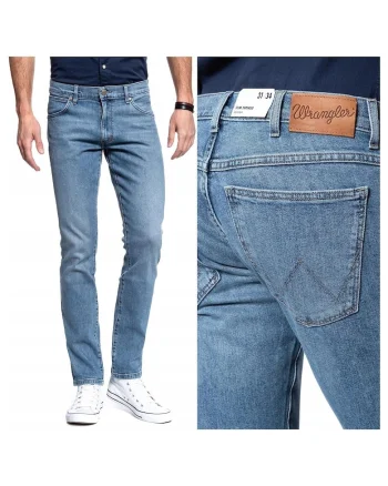 Blugi Barbati,  Larston, W27-L32, Bumbac, Fermoar, Lungi, Talie Medie, 5 Bunzuare, High-Quality, Albastru