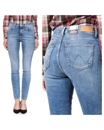 Blugi dama,  High Rise Skinny, 10625-184, Bumbac, Lungi, Petite, Denim, W24-L32 US, Albastru