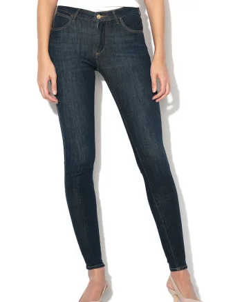 Blugi super skinny, Albastru inchis