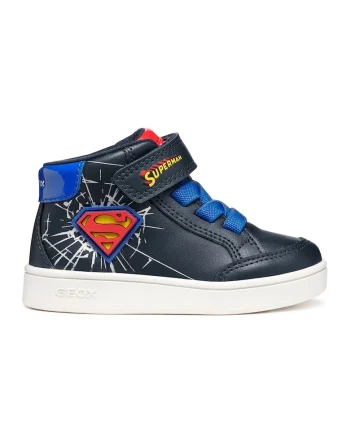 Pantofi sport din piele ecologica cu garnituri din material textil, Albastru royal/Bleumarin