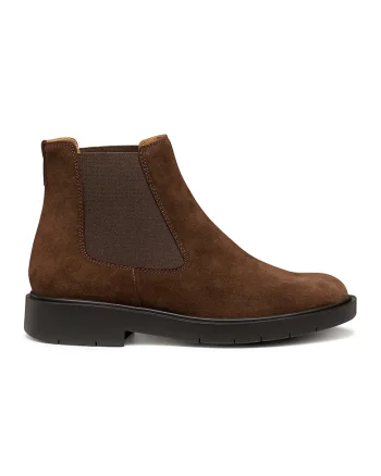 Ghete Chelsea de piele intoarsa, Maro inchis