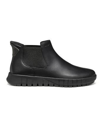 Ghete Chelsea de piele, Negru