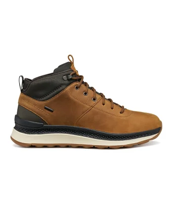 Ghete cu insertii de piele, Negru/Caramel