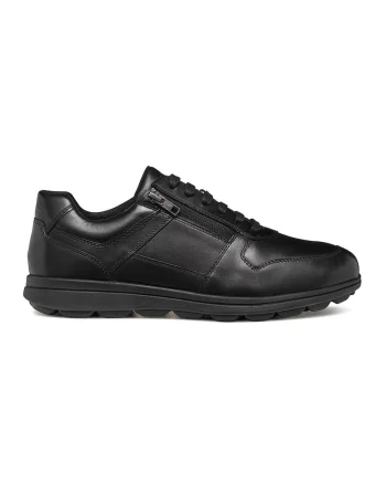 Pantofi sport low-cut de piele, Negru