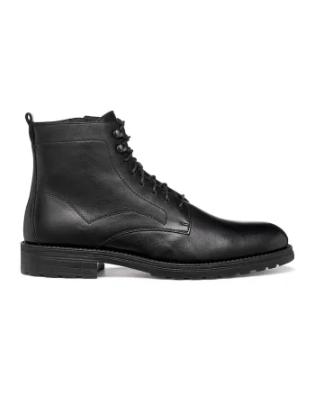 Ghete de piele cu fermoar, Negru
