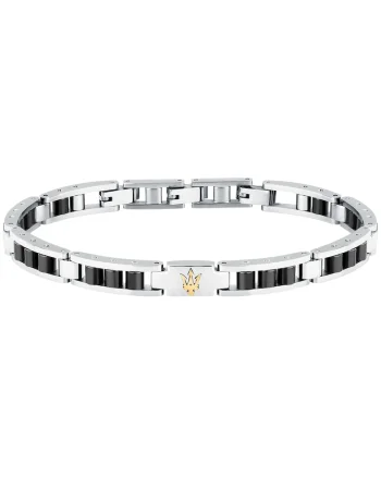 Bratara  JM225ATZ57, Argintiu, Negru, Auriu, Negru/Argintiu