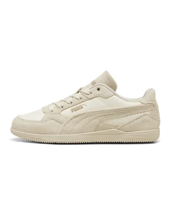 Pantofi sport K-Moda de piele ecologica cu garnituri de piele intoarsa, Bej/Bej deschis
