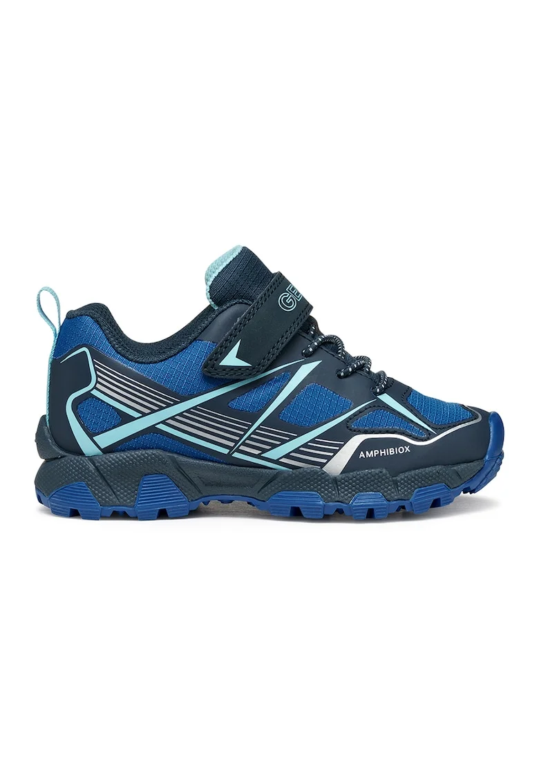 Pantofi sport impermeabili cu velcro, Albastru royal/Albastru glaciar