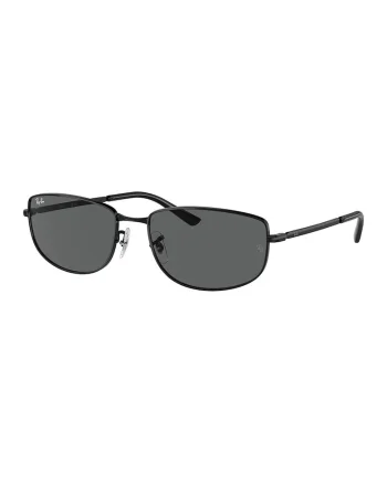 Ochelari de soare unisex cu rama metalica, Negru