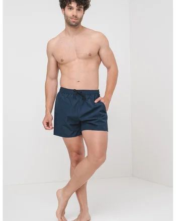 Pantaloni scurti de baie cu talie ajustabila, Bleumarin
