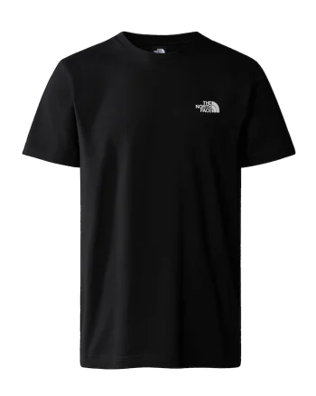 Tricou din amestec de bumbac cu decolteu la baza gatului, Negru