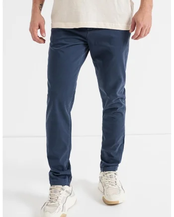 Pantaloni chino slim fit Marco, Bleumarin