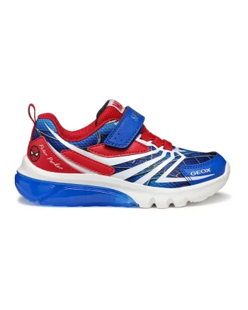 Pantofi sport cu velcro Light-Up, Rosu, Albastru royal, Alb optic
