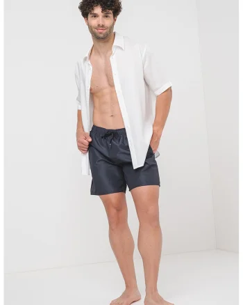 Pantaloni scurti de baie cu buzunare laterale, Gri