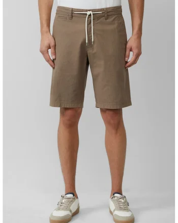Pantaloni scurti cu snur, Maro camel