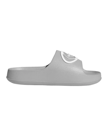 Papuci Adilette 00s cu imprimeu logo, Gri deschis