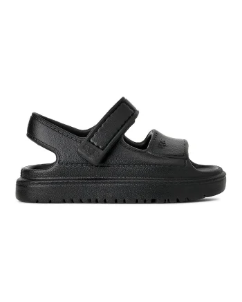 Sandale cu inchidere velcro Golden Glow, Negru