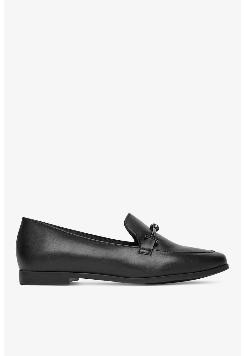 Mocasini dama  5903698591704, Piele naturala, Negru, Negru