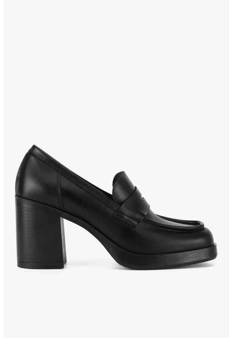 Pantofi dama  5905588913160, Piele naturala, Negru, Negru