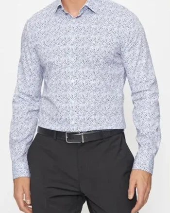 Camasa slim fit cu imprimeu floral