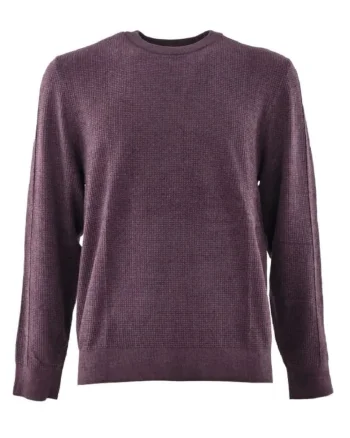 Pulover uni cu decolteu la baza gatului, Violet