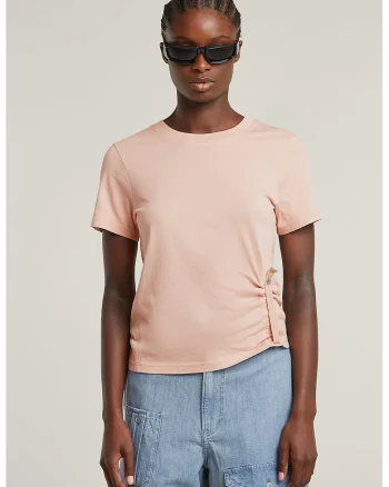 Tricou din bumbac organic, Roz prafuit