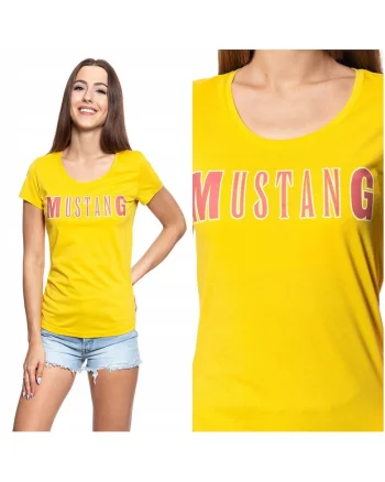 Tricou femei  ALEXIA, bumbac, galben,