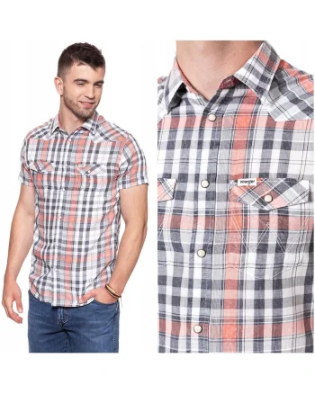 Camasa barbati,  SS Western Shirt, bumbac, multicolor, marimea