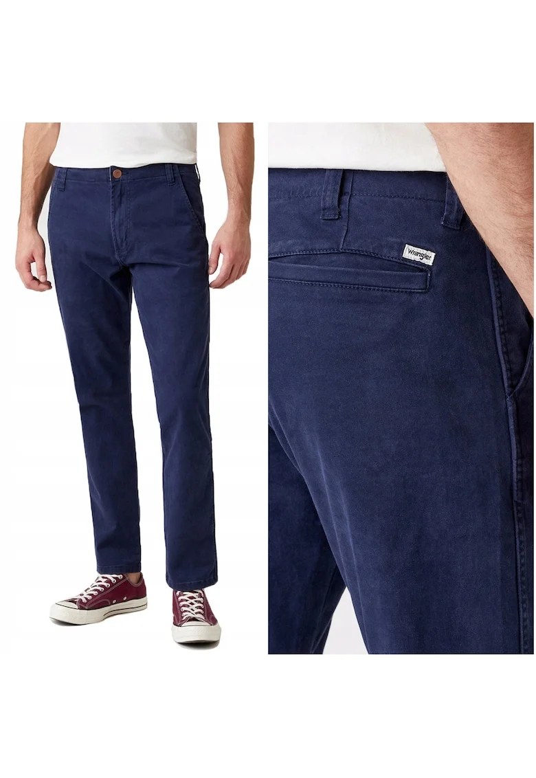 Pantaloni barbati,  model CASEY CHINO, croi drept, 43769, Albastru