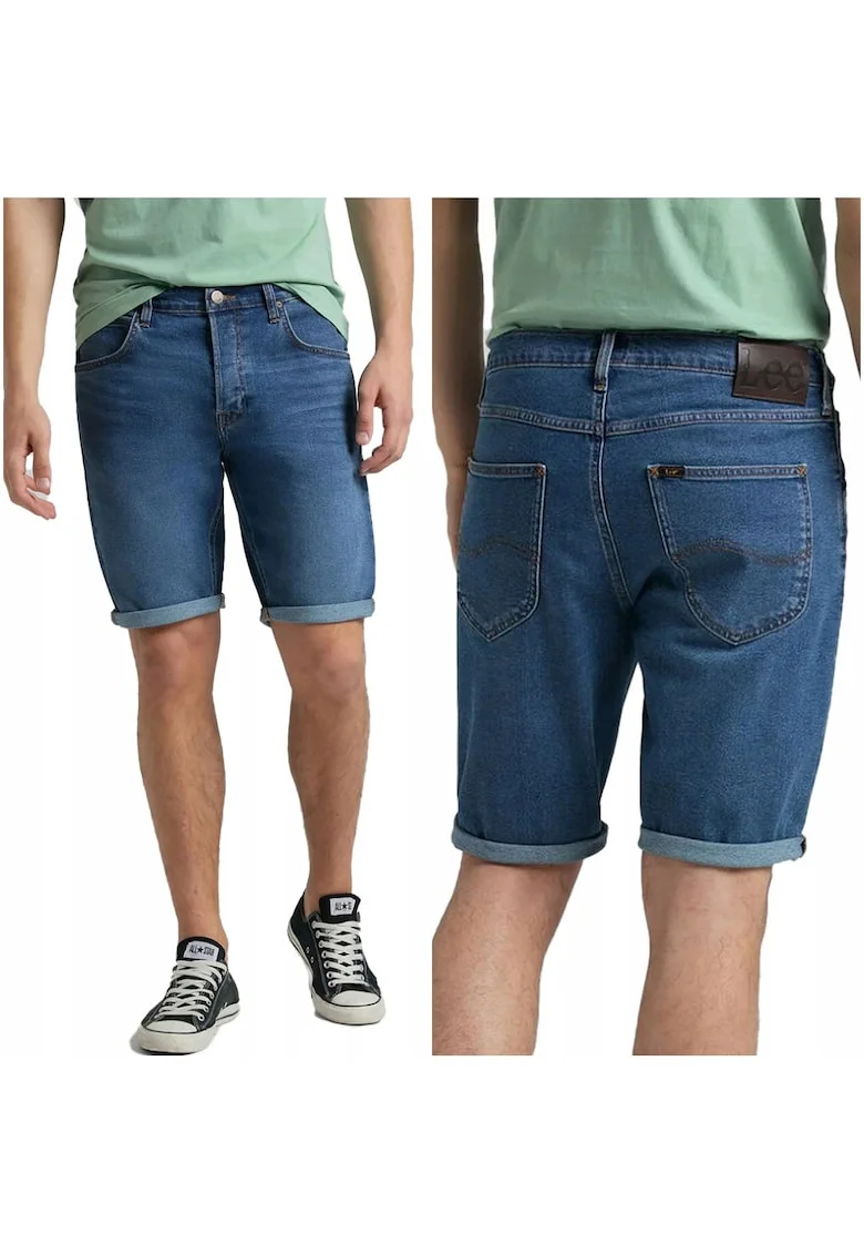Pantaloni scurti barbati  5 PKT, regular fit, albastru, 36 EU