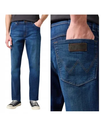 Blugi Barbati,  Texas, Straight Fit, Talie Media, Fermoar, Lungi, 5 Buzunare, Bumbac, W30-L30 US, Albastru