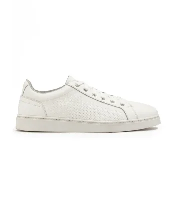 Pantofi sport din piele Ezra, Alb